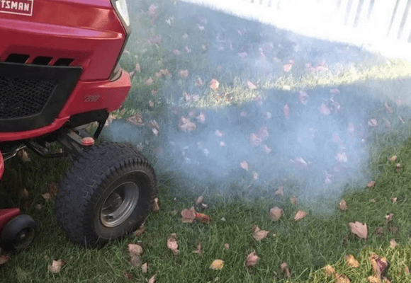 Zero Turn mower smoking