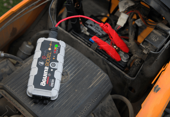 lawn mower battery using for start up engine